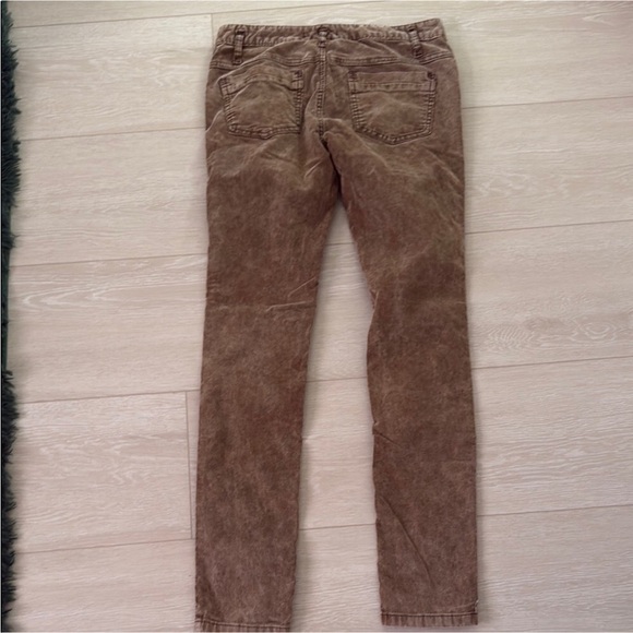 EUC Free People Skinny Brown Corduroy Pants - Picture 7 of 8